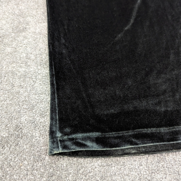 DARK green velvet velour skirt size Medium BNWT - Picture 2 of 7